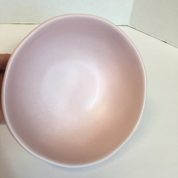 LE TAUCI Ceramic Cereal Soup Bowls Pink Blush 6” Diameter Set of 2 - Picture 4 of 11